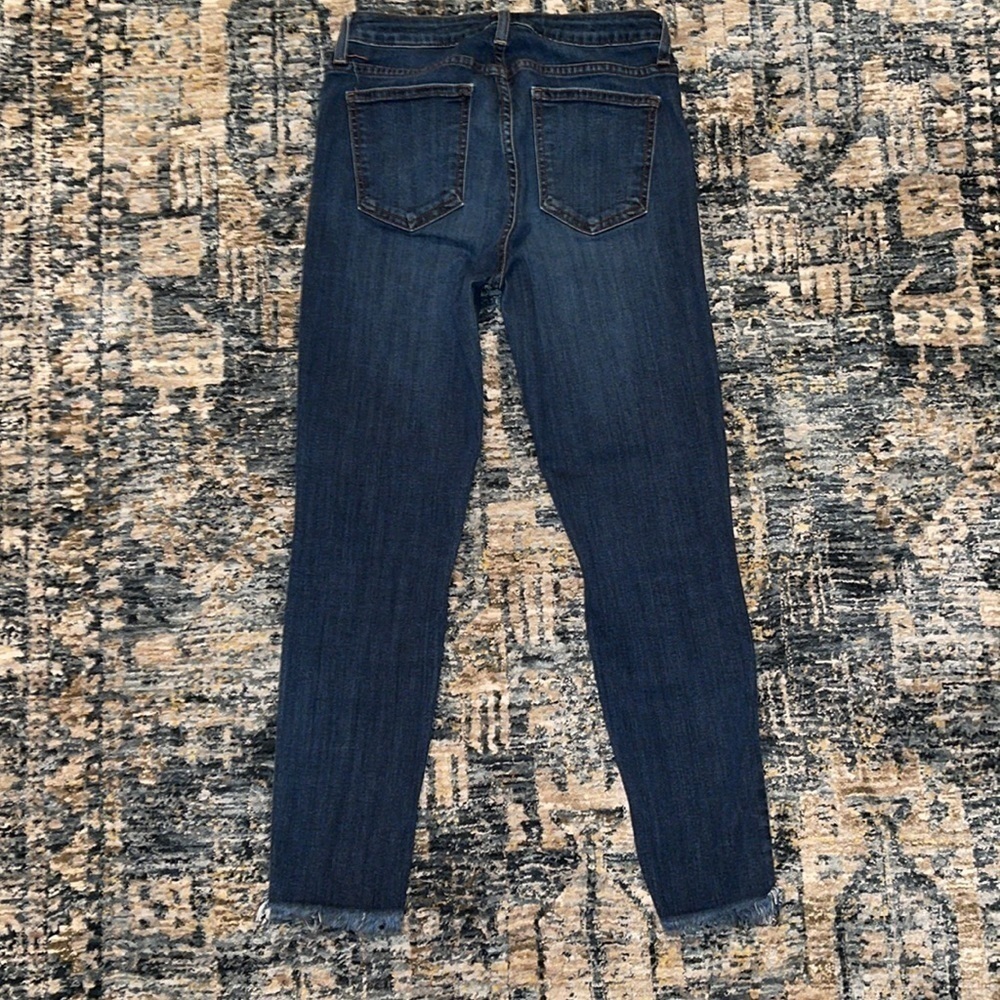 Just Black Blue distressed cropped Jeans Sz. 26 - Picture 9 of 17